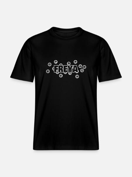 Gift for Freya -  RELAXED FIT Unisex Organic T-Shirt - black