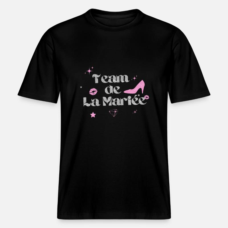 Das Team der Silberbraut -  RELAXED FIT Unisex Organic T-Shirt - Schwarz