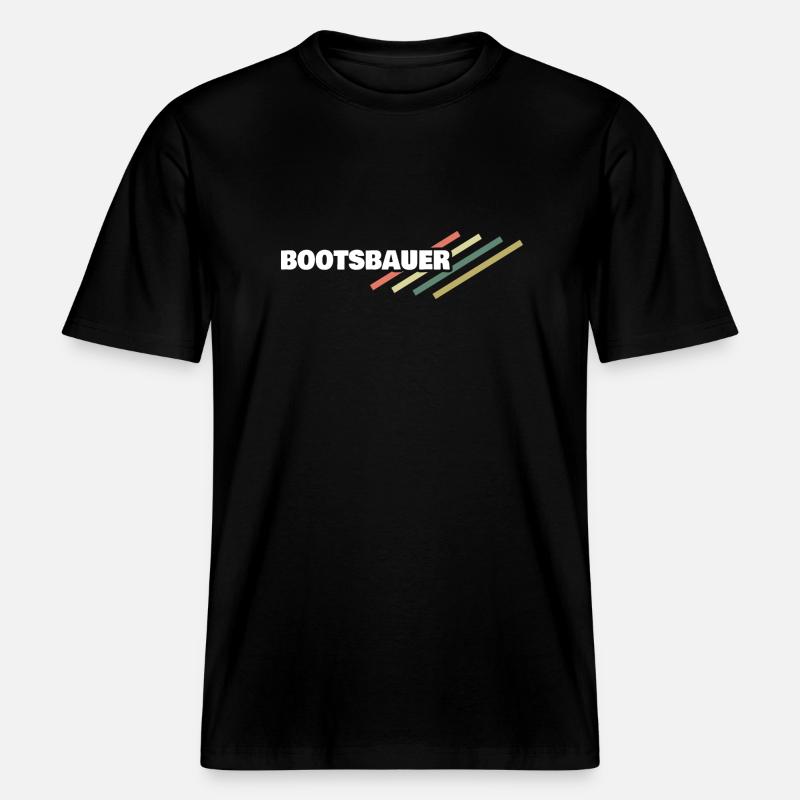 Workplace boat builder - RELAXED FIT Unisex Organic T-Shirt - black