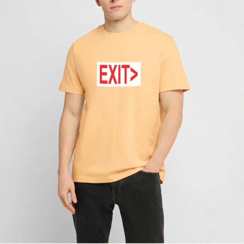 Exit / Exit / Emergency Exit  RELAXED FIT Unisex Organic T-Shirt