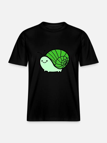 Escargot 02 - T-shirt unisexe RELAXED FIT en coton bio - noir