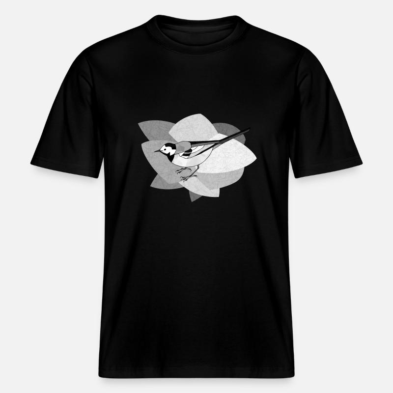 Bergeronnette - T-shirt unisexe RELAXED FIT en coton bio - noir