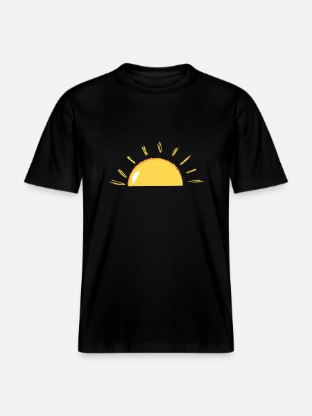 Sunshine - RELAXED FIT Unisex Organic T-Shirt - black