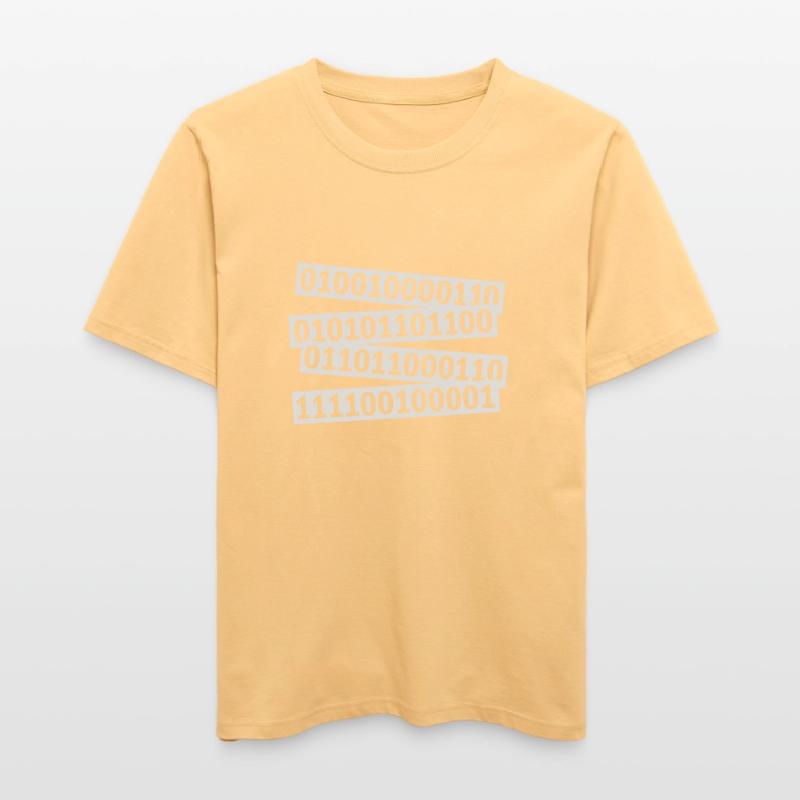 Binary Code Program Language  RELAXED FIT Unisex Organic T-Shirt