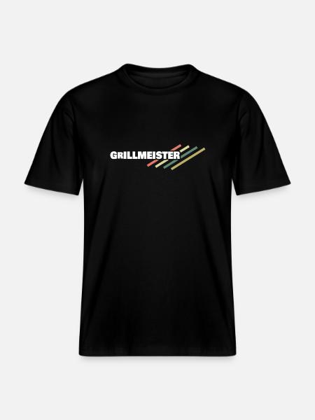 Grillmeister's workplace - RELAXED FIT Unisex Organic T-Shirt - black