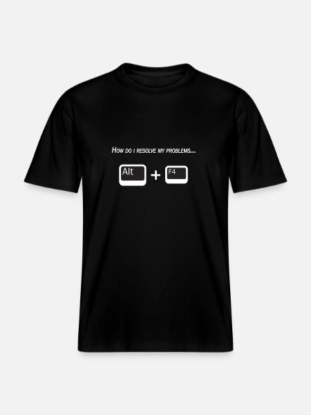 nerd story -  RELAXED FIT Unisex Organic T-Shirt - black