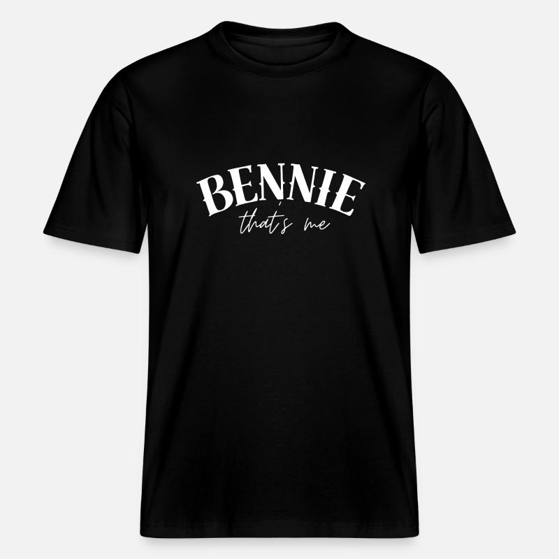 Bennie Benjamin Ben Benni Name -  RELAXED FIT Unisex Organic T-Shirt - black
