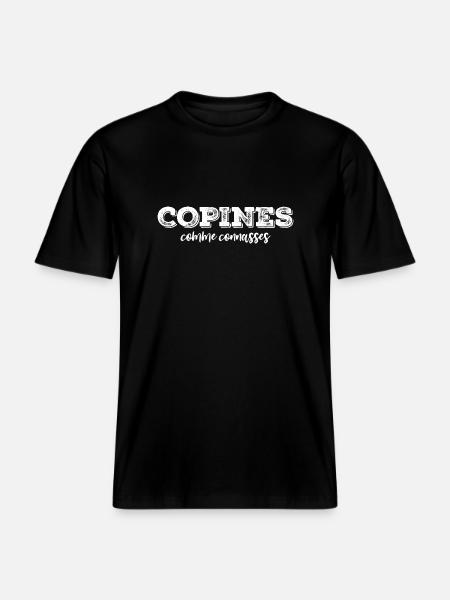 girlfriends as - RELAXED FIT Unisex Organic T-Shirt - black
