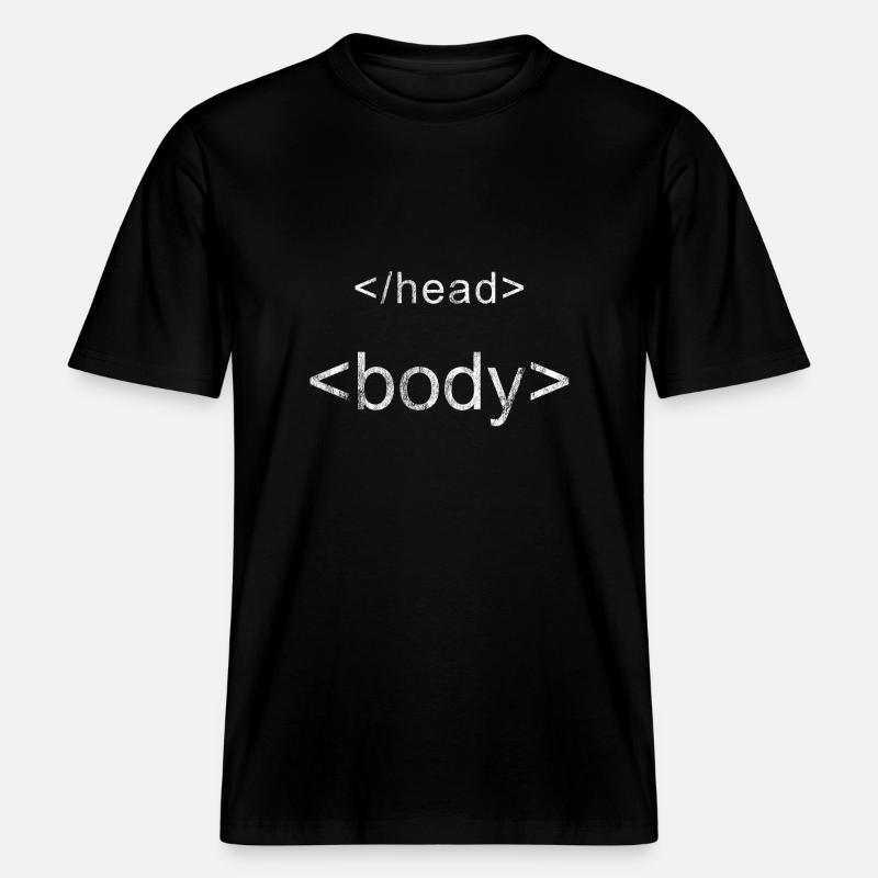 Programmation de chemise de programmeur -  T-shirt unisexe RELAXED FIT en coton bio - noir