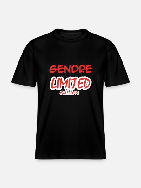 GENDRE LIMITED EDITION -  RELAXED FIT Unisex Organic T-Shirt - black