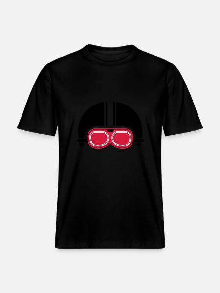 motorbike - RELAXED FIT Unisex Organic T-Shirt - Schwarz