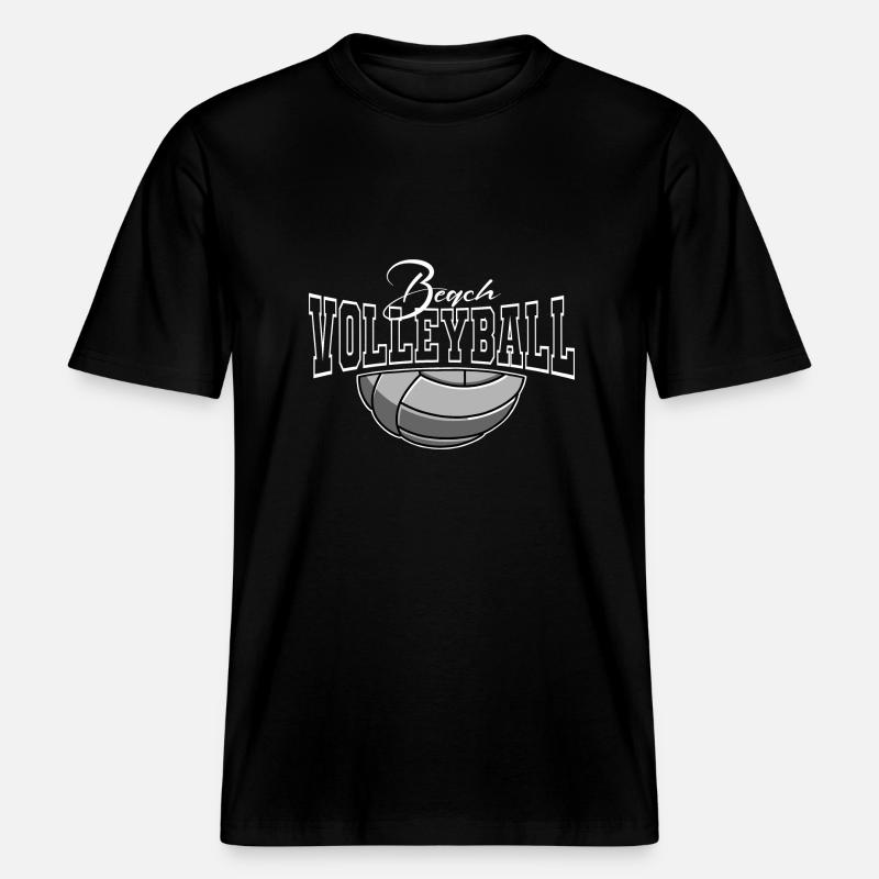 Beach volleyball -  RELAXED FIT Unisex Organic T-Shirt - black