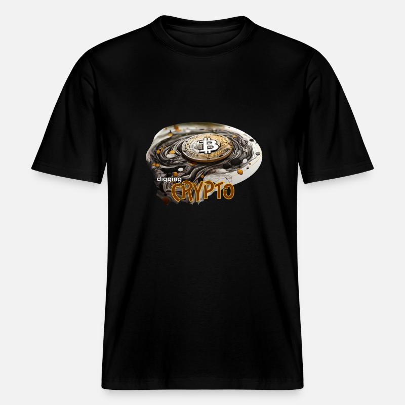 Krypto Währung, crypto digging -  RELAXED FIT Unisex Organic T-Shirt - Schwarz