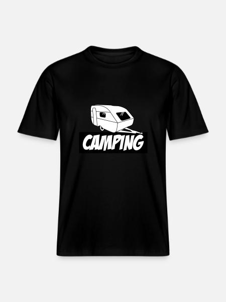 Camping - The pure passion - RELAXED FIT Unisex Organic T-Shirt - black