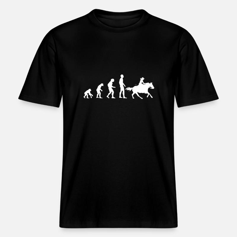 Evolution Western -  RELAXED FIT Unisex Organic T-Shirt - black