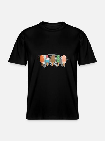 Eis am Stiel -  RELAXED FIT Unisex Organic T-Shirt - Schwarz