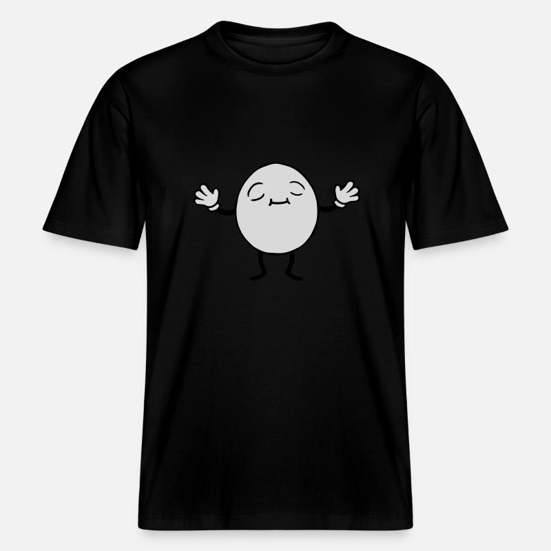 Ei Mann Design -  RELAXED FIT Unisex Organic T-Shirt - Schwarz