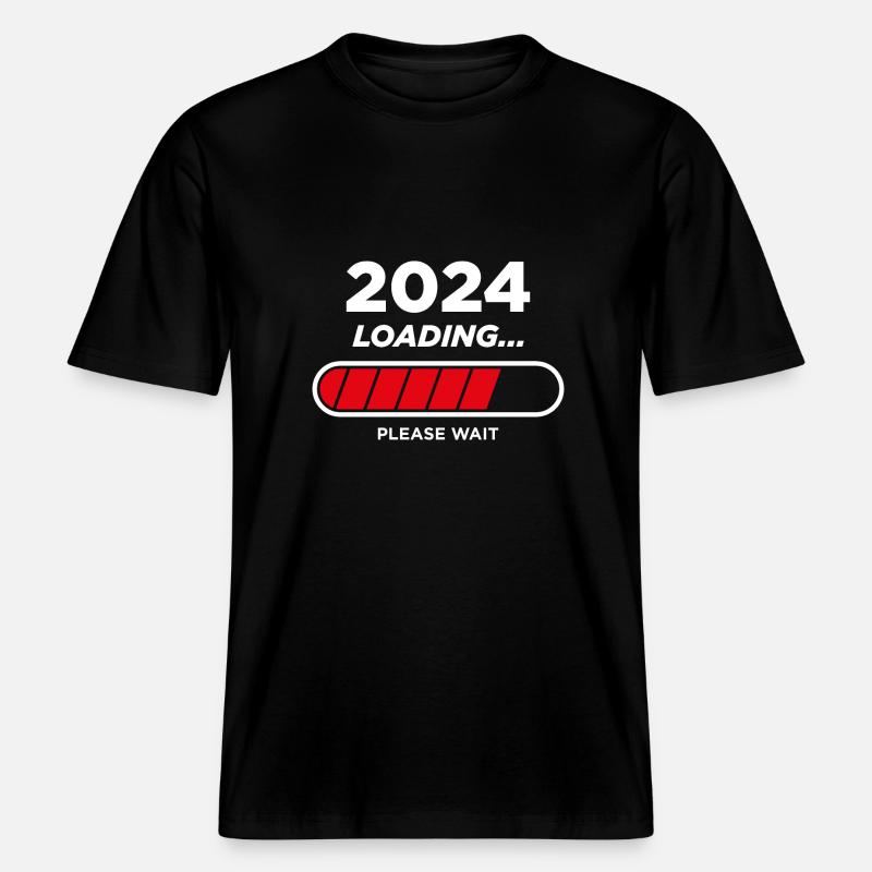 2024 Wird geladen -  RELAXED FIT Unisex Organic T-Shirt - Schwarz