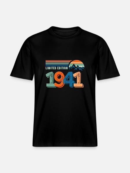 Limitierte Auflage 1941 -  RELAXED FIT Unisex Organic T-Shirt - Schwarz