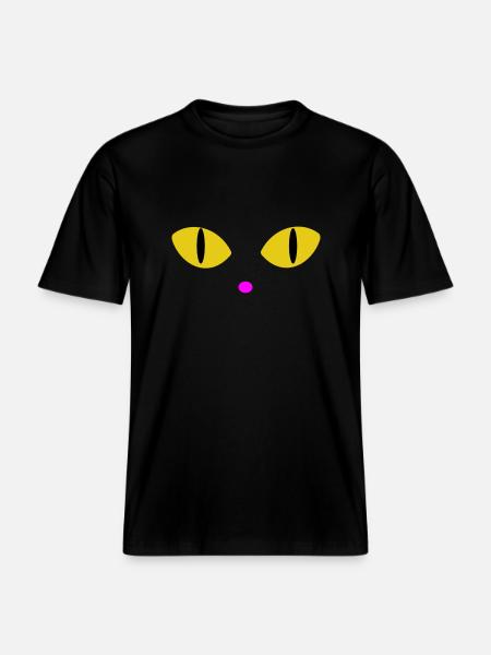 Yellow eyes -  RELAXED FIT Unisex Organic T-Shirt - black