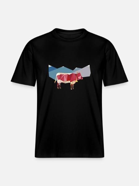 Pinzgauer ante alpes -  RELAXED FIT Unisex Organic T-Shirt - Schwarz