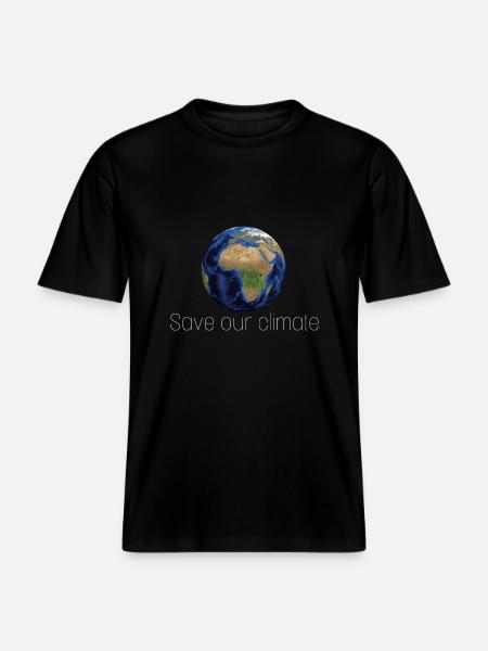 Save our planet - RELAXED FIT Unisex Organic T-Shirt - black
