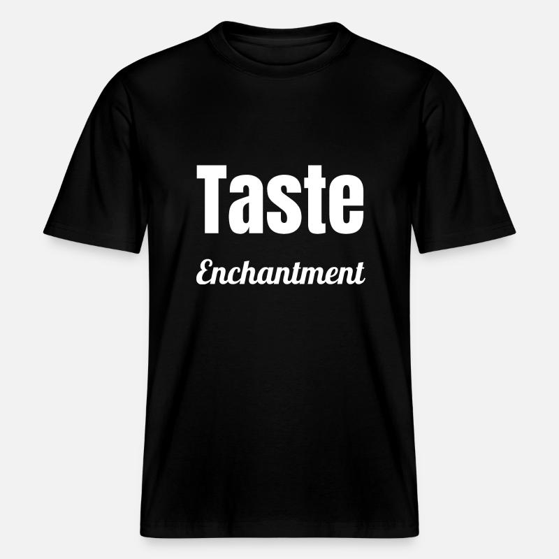 present creating magic statement funny - RELAXED FIT Unisex Organic T-Shirt - Schwarz
