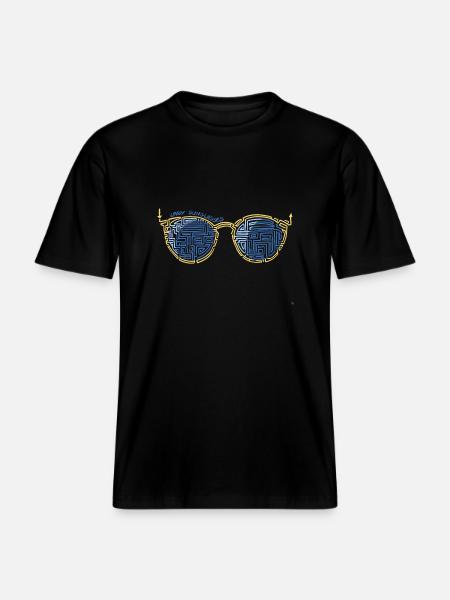 Laby Sunglasses 1 -  RELAXED FIT Unisex Organic T-Shirt - black