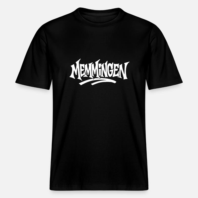Memmingen Graffiti -  RELAXED FIT Unisex Organic T-Shirt - Schwarz