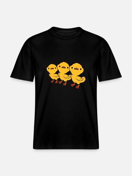 3 Ducklings Friends Team -  RELAXED FIT Unisex Organic T-Shirt - black