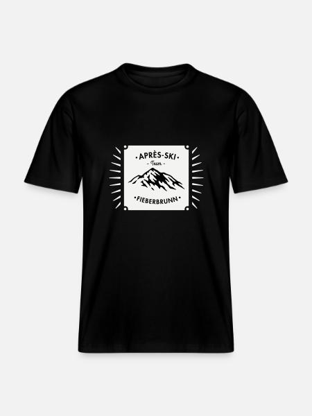 Après-Ski Fieberbrunn - RELAXED FIT Unisex Organic T-Shirt - black