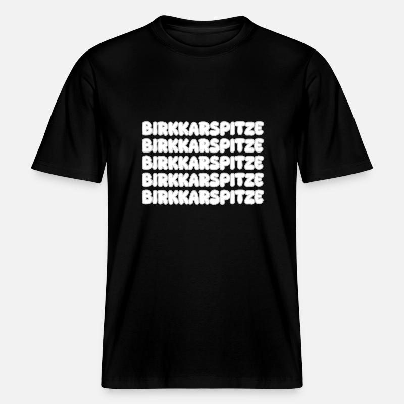 Birkkarspitze comme escalade -  T-shirt unisexe RELAXED FIT en coton bio - noir