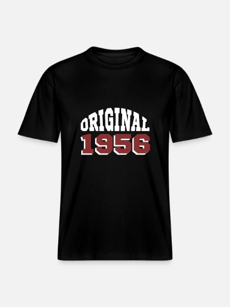 Original 1956 - T-shirt unisexe RELAXED FIT en coton bio - noir