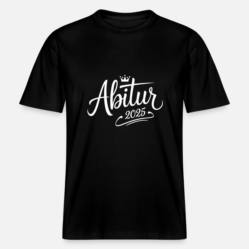 Abitur 2025 -  RELAXED FIT Unisex Organic T-Shirt - Schwarz