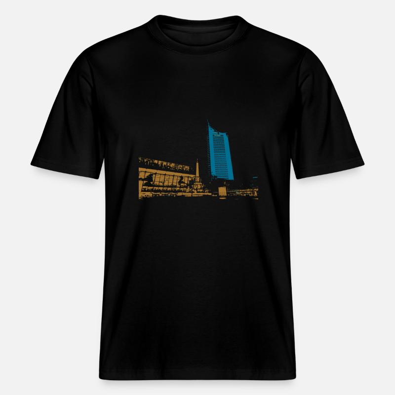 Leipzig Gewandhaus Uni Riese Geschenkidee -  RELAXED FIT Unisex Organic T-Shirt - Schwarz