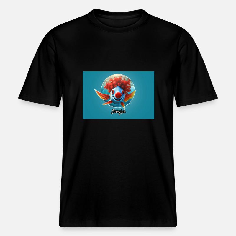 Pun ambiguous german expression - Clownfisch -  RELAXED FIT Unisex Organic T-Shirt - Schwarz
