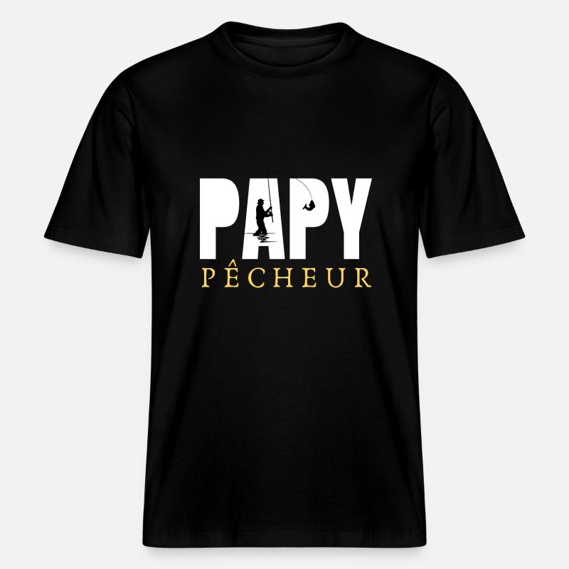 FISCHER-OPA 1 -  RELAXED FIT Unisex Organic T-Shirt - Schwarz