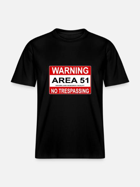AREA 51 Shield -  RELAXED FIT Unisex Organic T-Shirt - black