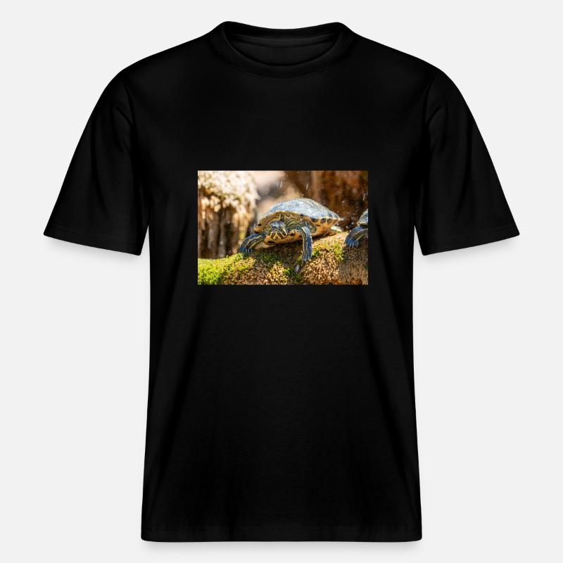 Trachemys scripta scripta scripta -  T-shirt unisexe RELAXED FIT en coton bio - noir