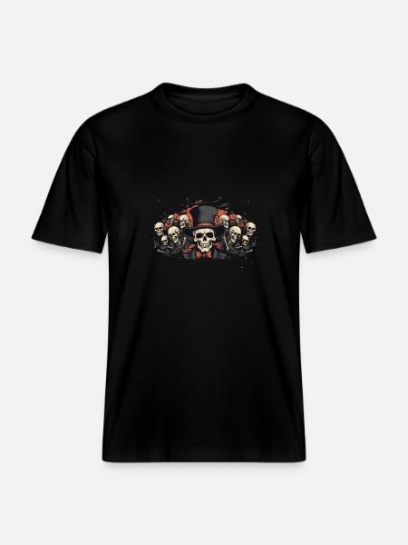 Skelette - RELAXED FIT Unisex Organic T-Shirt - Schwarz