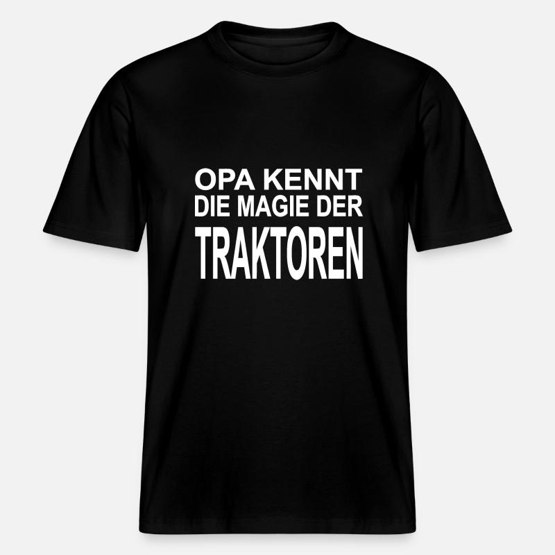 Traktor -  RELAXED FIT Unisex Organic T-Shirt - Schwarz