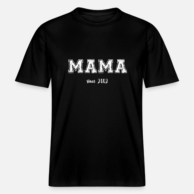 Maman 2002 -  T-shirt unisexe RELAXED FIT en coton bio - noir