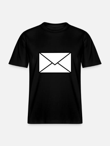 letter - RELAXED FIT Unisex Organic T-Shirt - black