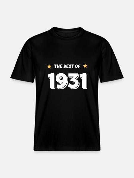 Best of 1931 - RELAXED FIT Unisex Organic T-Shirt - black