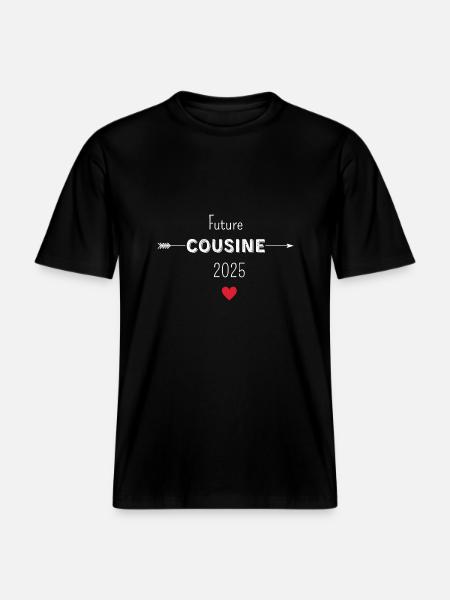 Future cousin 2025 - RELAXED FIT Unisex Organic T-Shirt - black