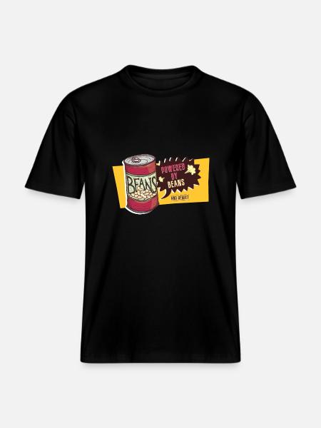 Alimentato da fagioli e rimpianto - Scoreggia scoreggia scoreggia scoreggia -  Maglietta ecologica Unisex RELAXED FIT - nero