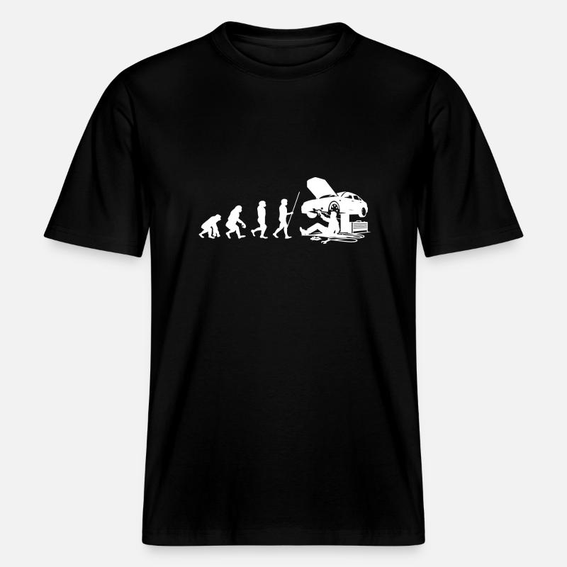 Artisan Evolution Mécanicien -  T-shirt unisexe RELAXED FIT en coton bio - noir