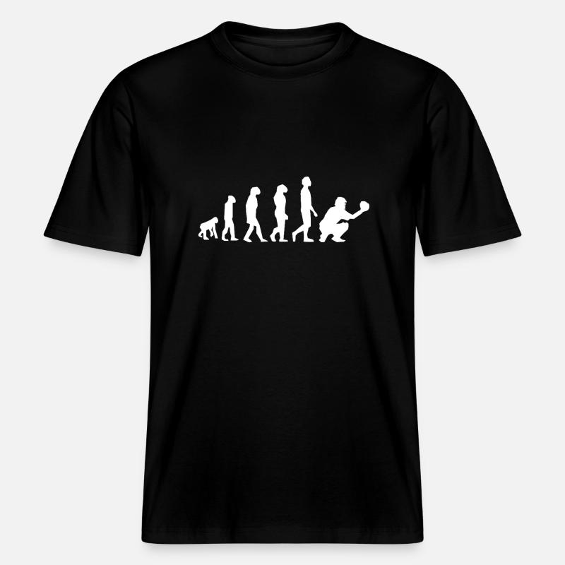 Evolution Baseball - Development Line -  RELAXED FIT Unisex Organic T-Shirt - black