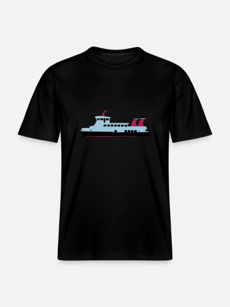 schiff - RELAXED FIT Unisex Organic T-Shirt - Schwarz