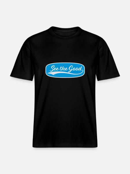 see the good quote - RELAXED FIT Unisex Organic T-Shirt - black